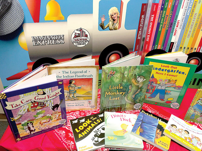 Image courtesy of Dolly Parton's Imagination Library Dolly Parton's Imagination Library was launched in 1995 in an effort to create a love of reading to all children, regardless of their family's income. It now reaches children in more than 1,600 communities, including Randolph County.